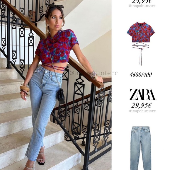 Zara Tops - Zara BLOGGERS FAV PRINTED CROP TOP